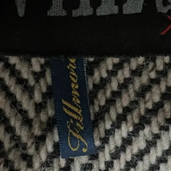 Anthropologie Black and White Herringbone Vest - Picture 7 of 8